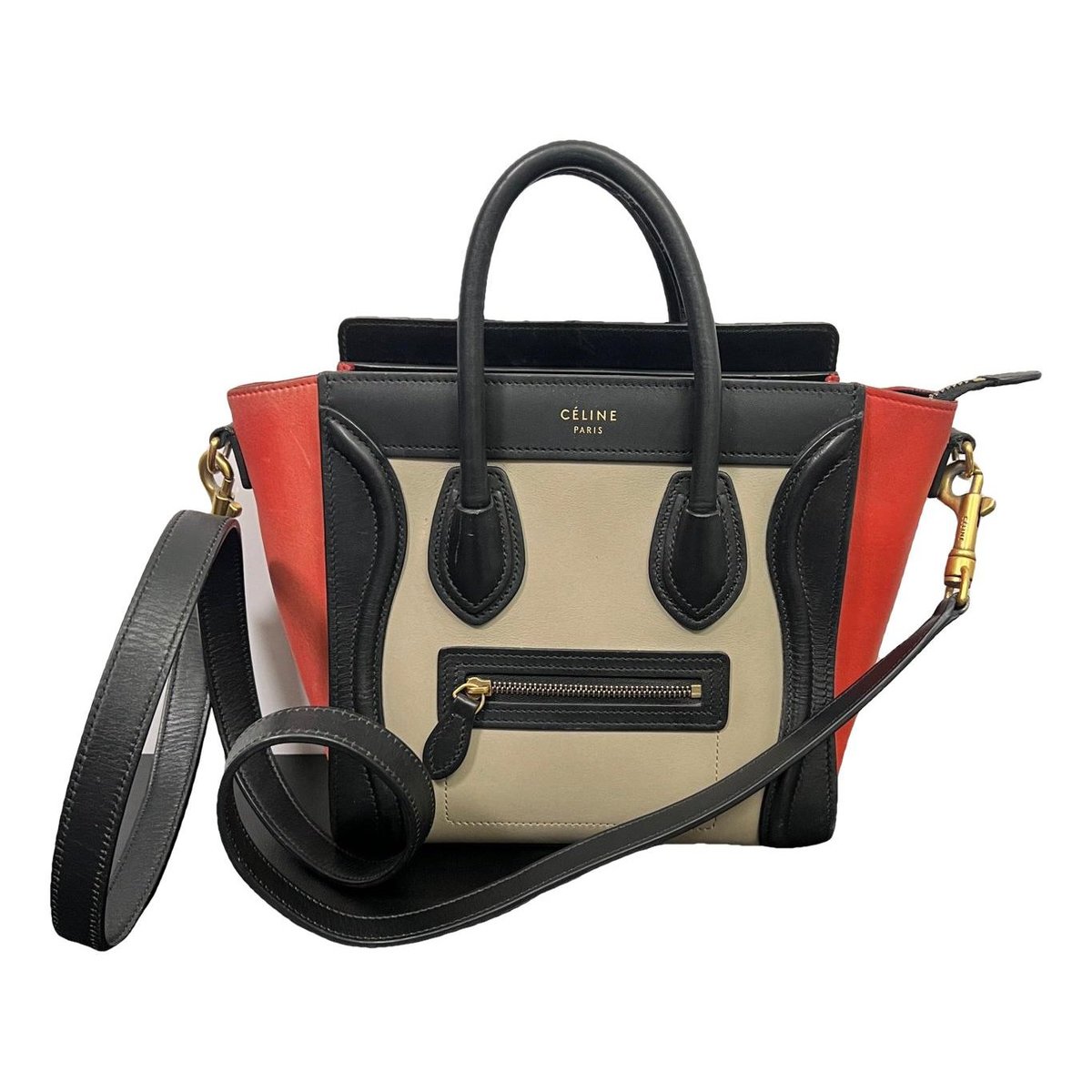 Nano Luggage leather handbag