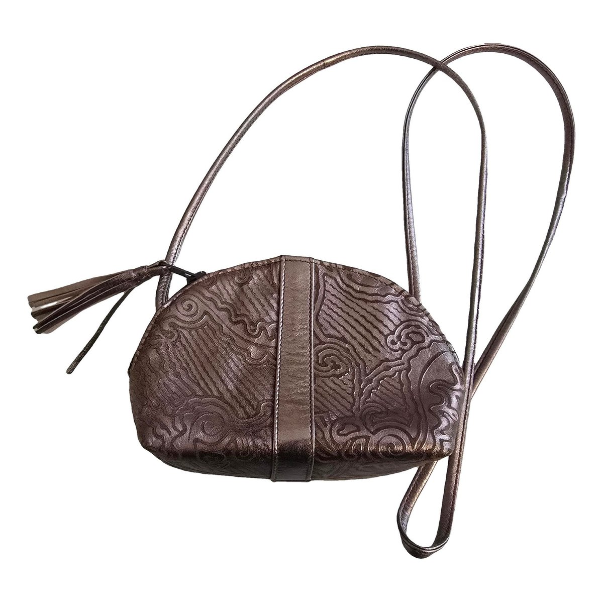 Leather clutch bag