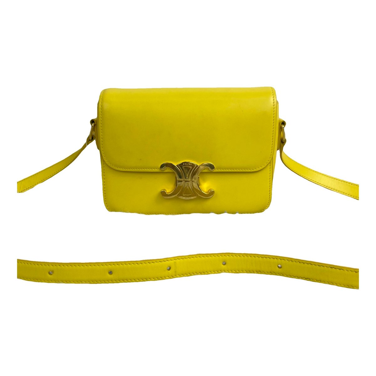 Triomphe leather handbag