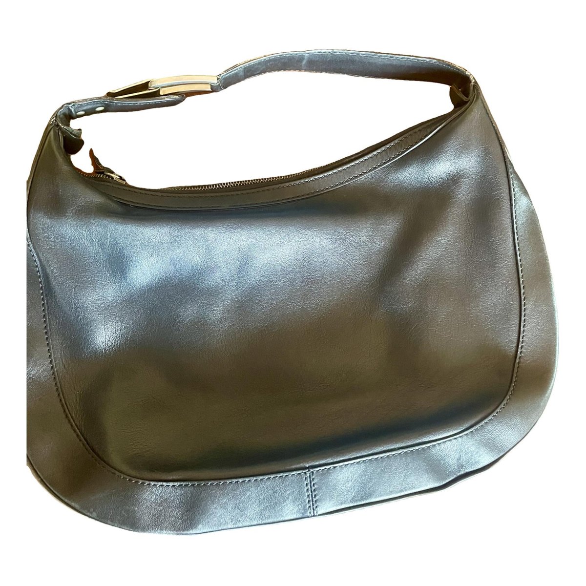 Leather clutch bag