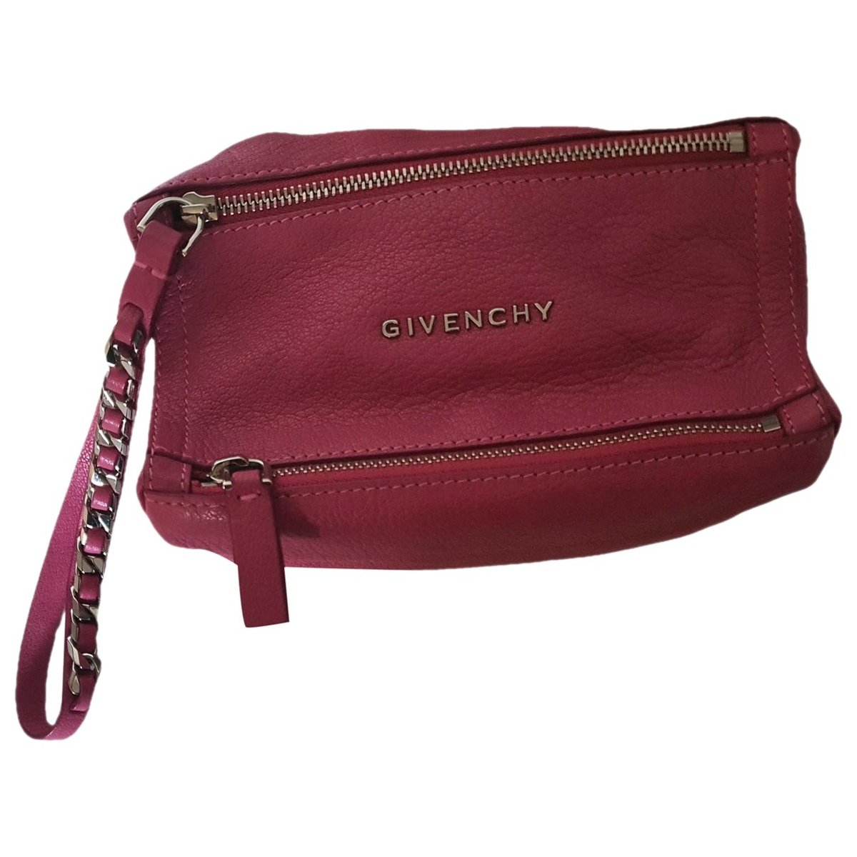 Pandora leather clutch bag