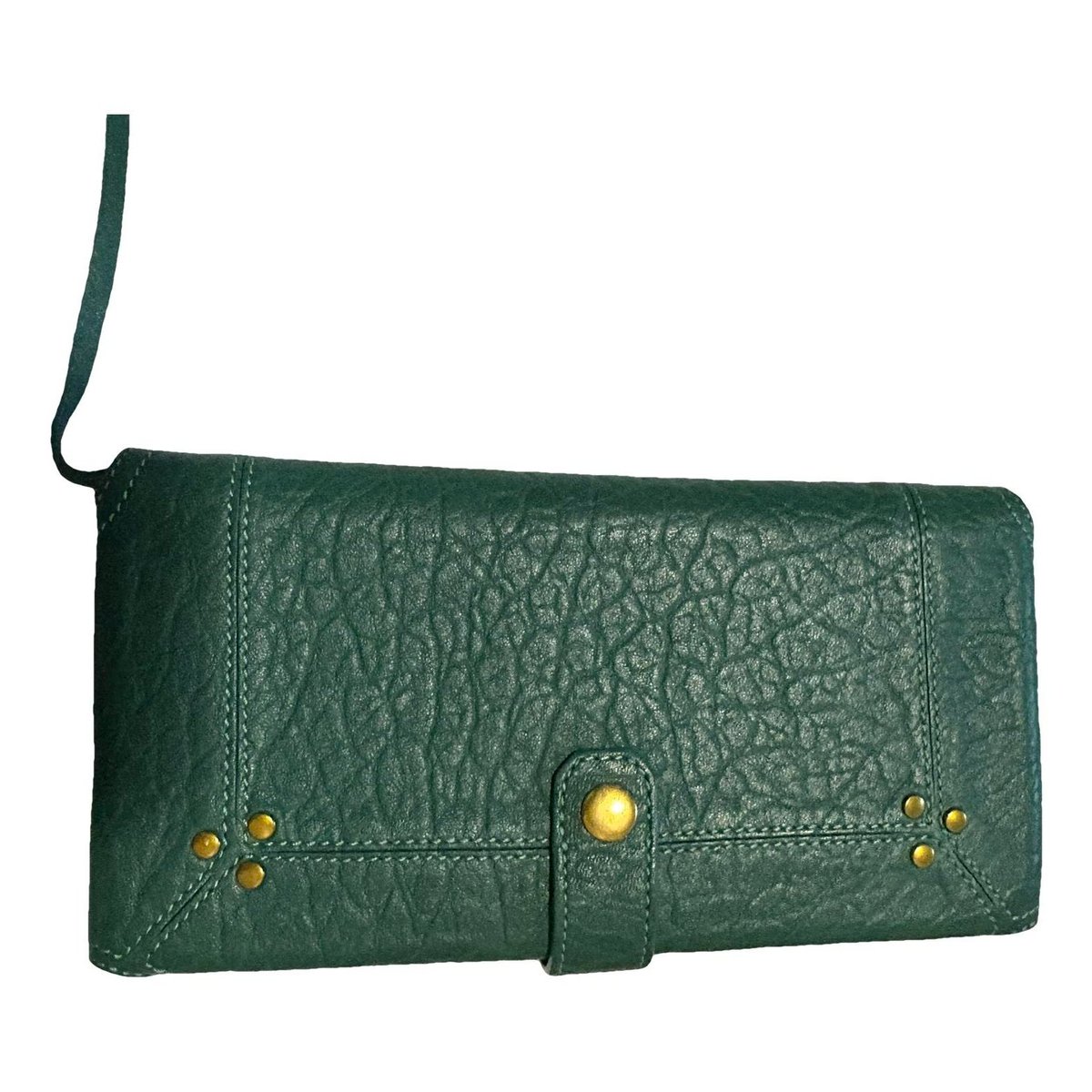Leather clutch bag
