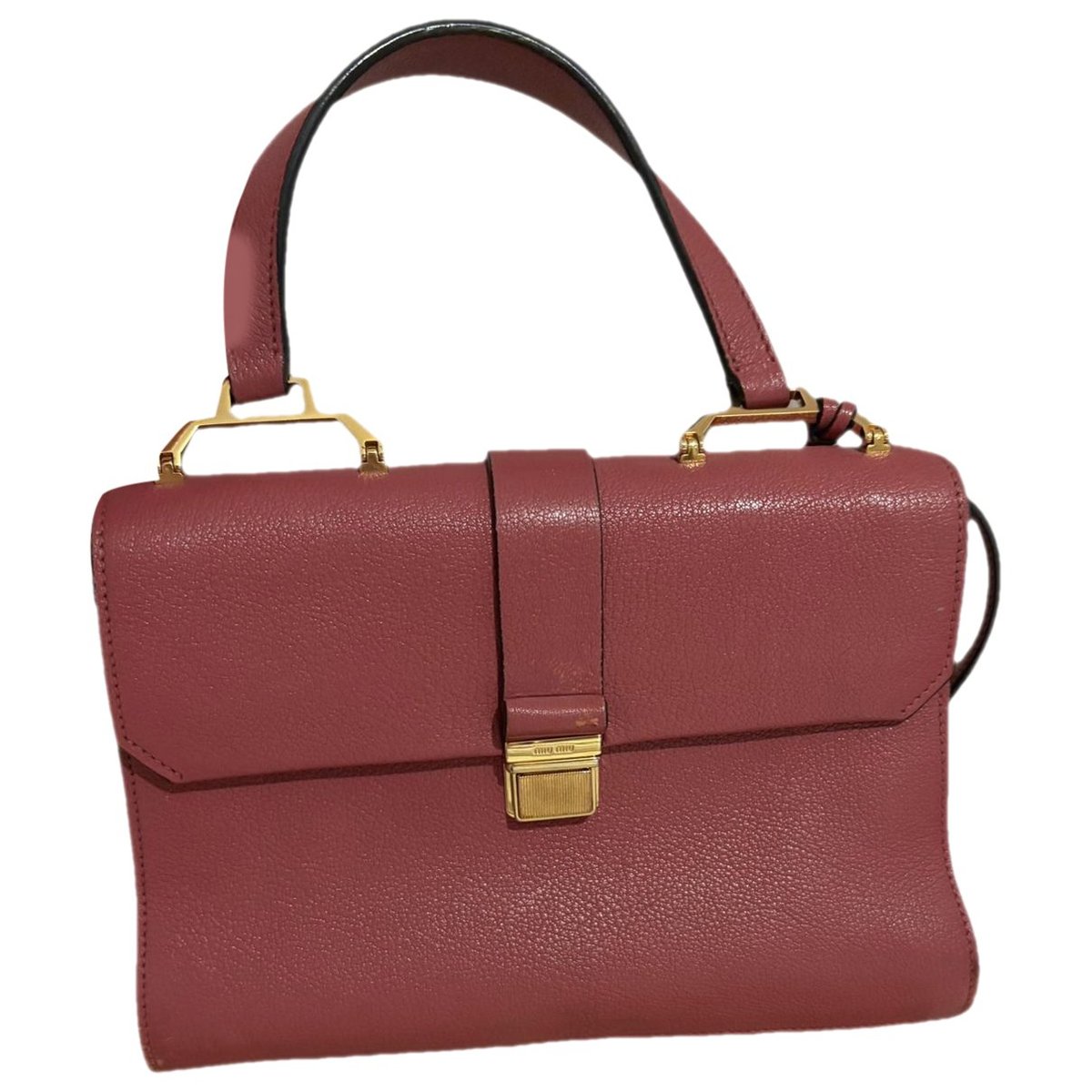 Madras leather handbag