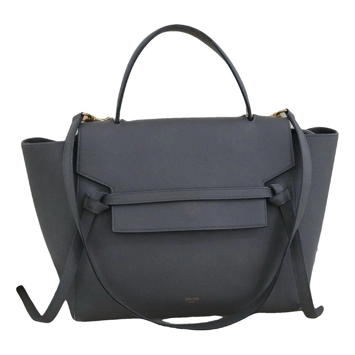 Belt leather crossbody bag