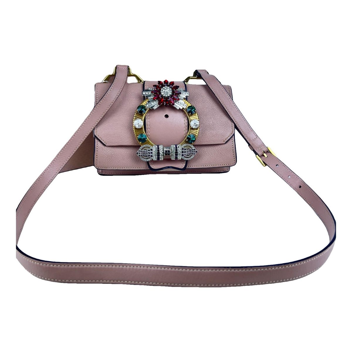 Miu Lady leather handbag