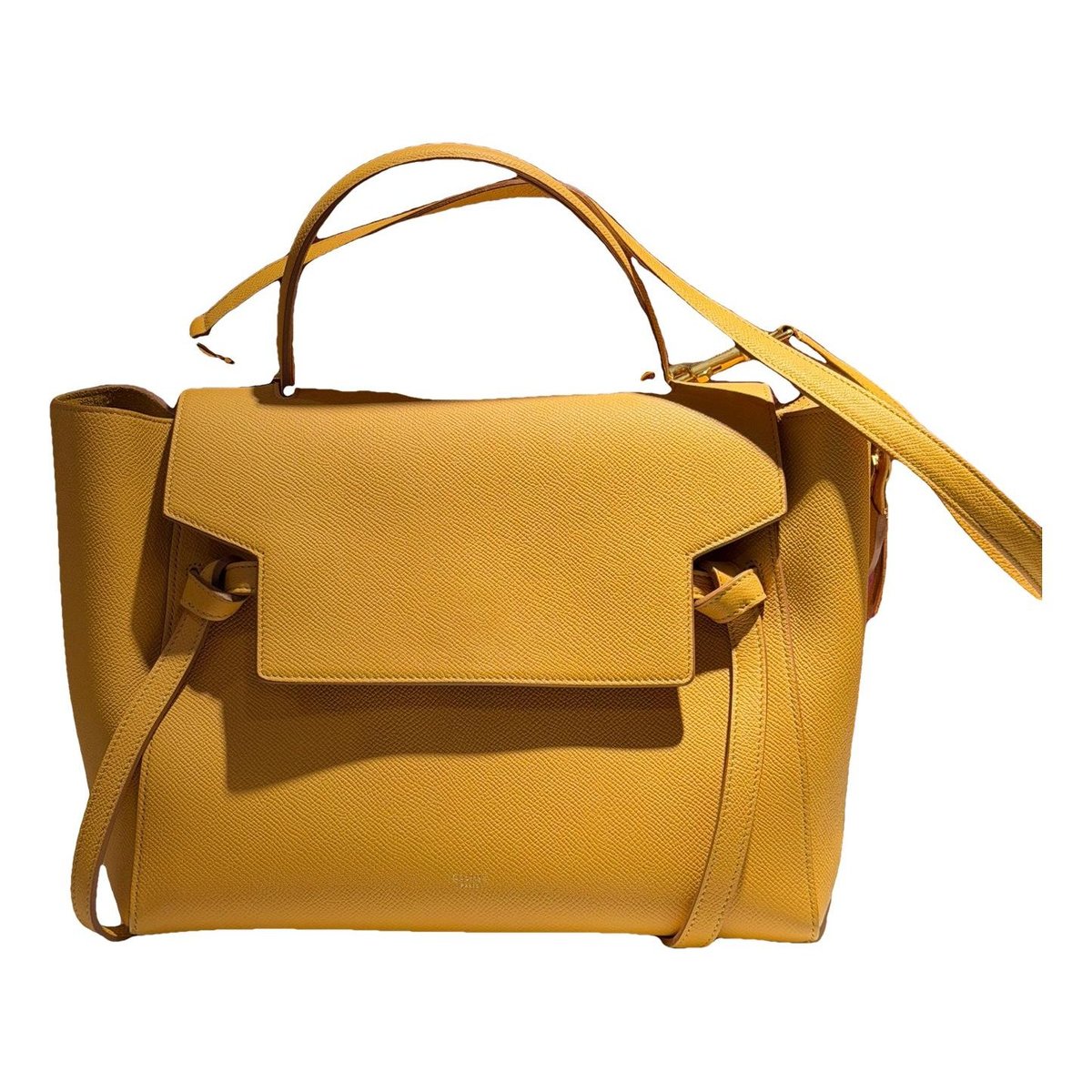 Belt leather handbag