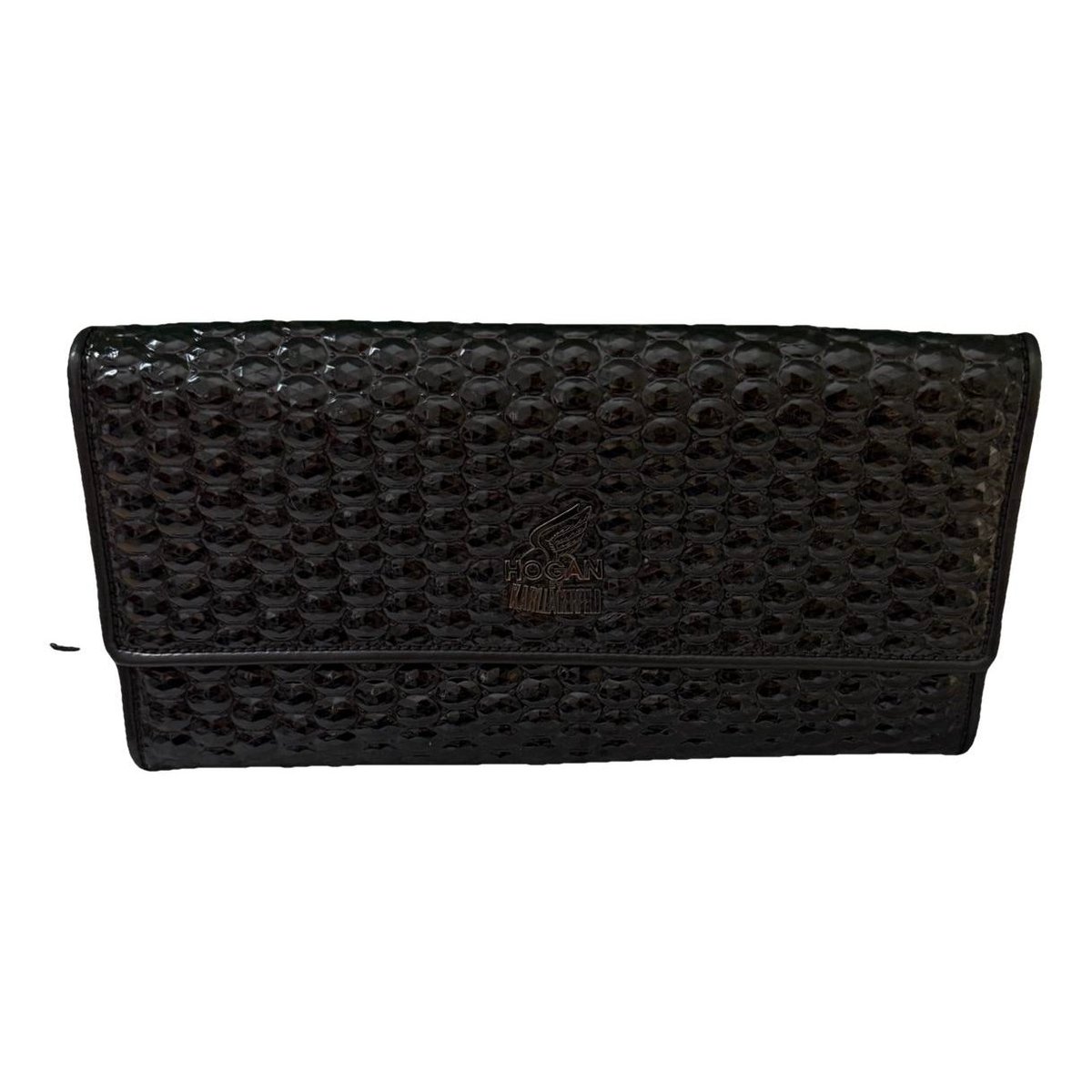 Patent leather clutch bag
