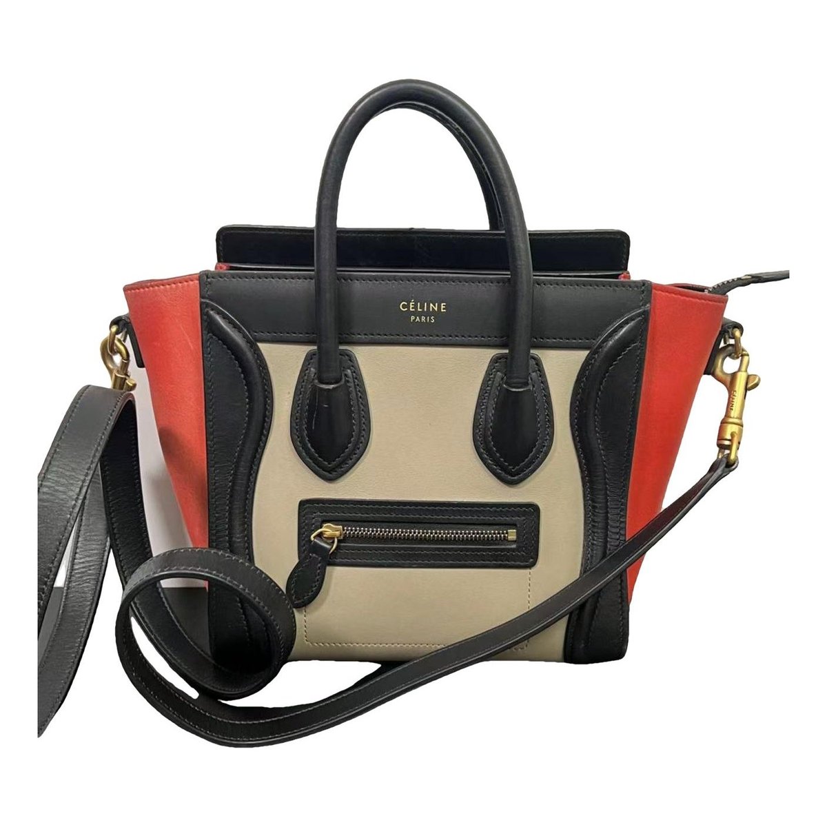 Luggage leather handbag