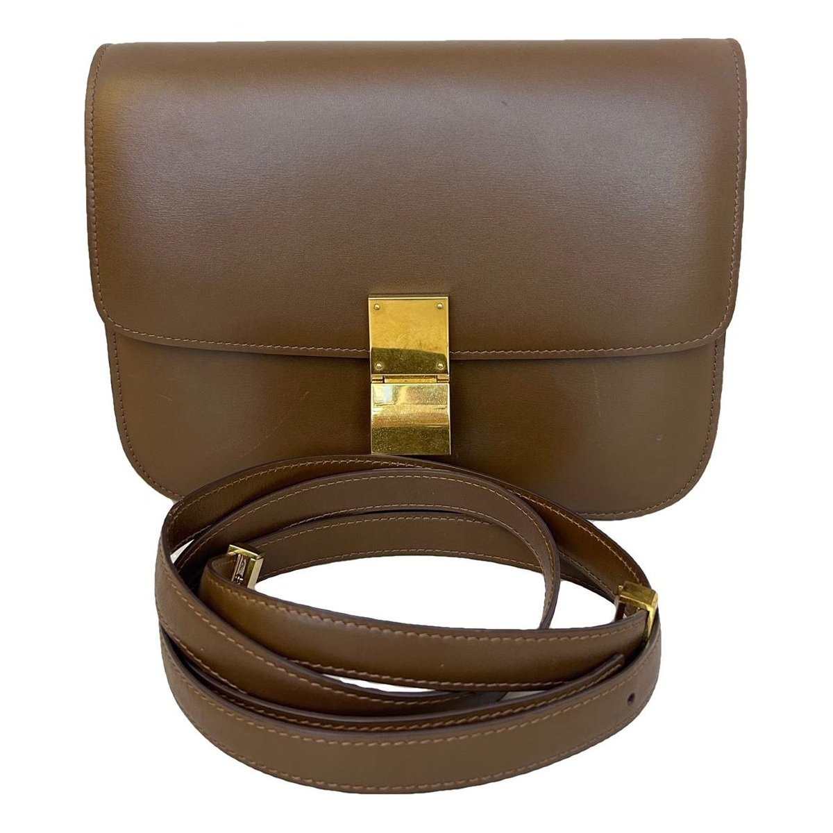 Classic leather crossbody bag