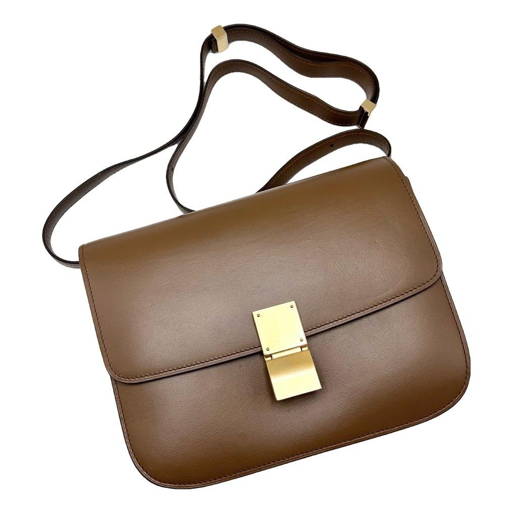 Classic leather crossbody bag