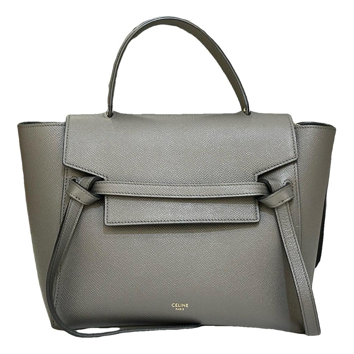 Belt leather handbag