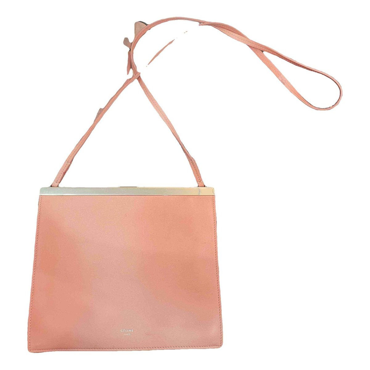 Clasp leather crossbody bag