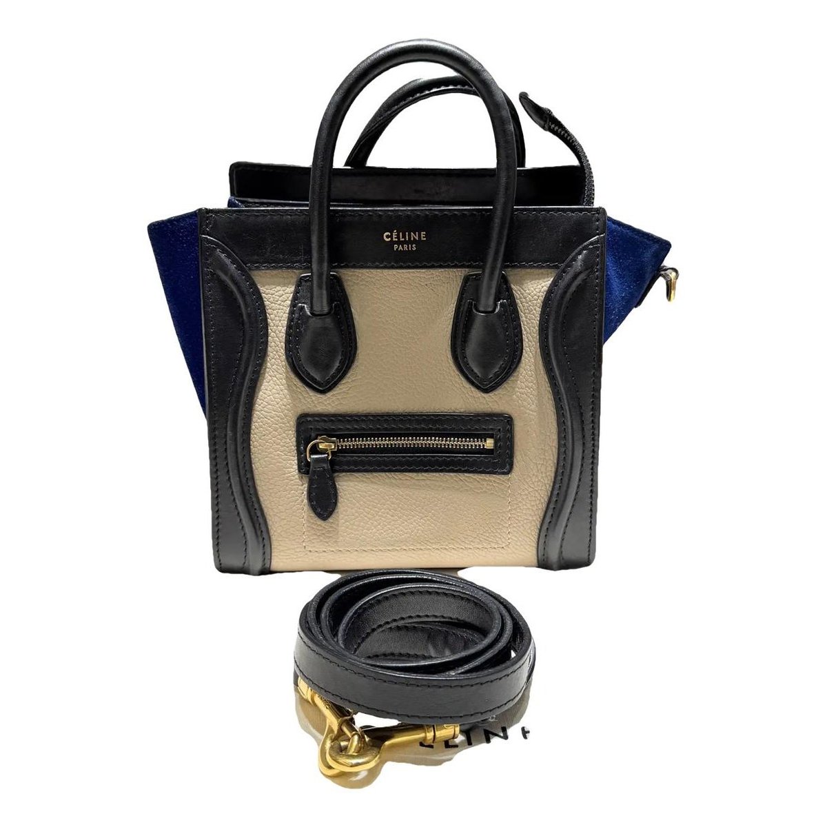 Luggage leather crossbody bag