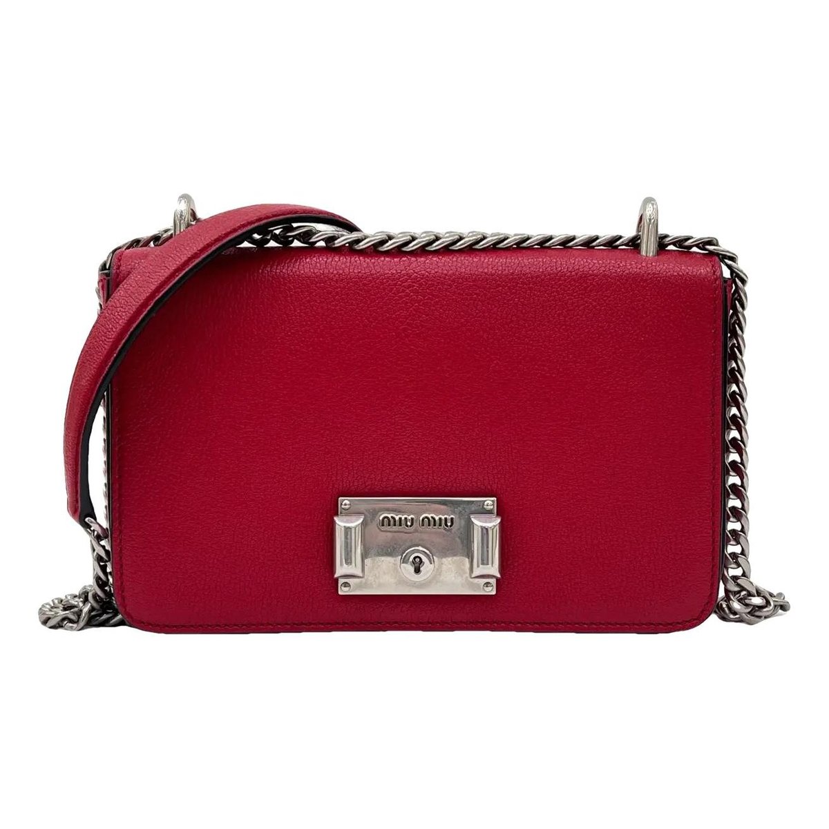 Miu Confidential leather handbag