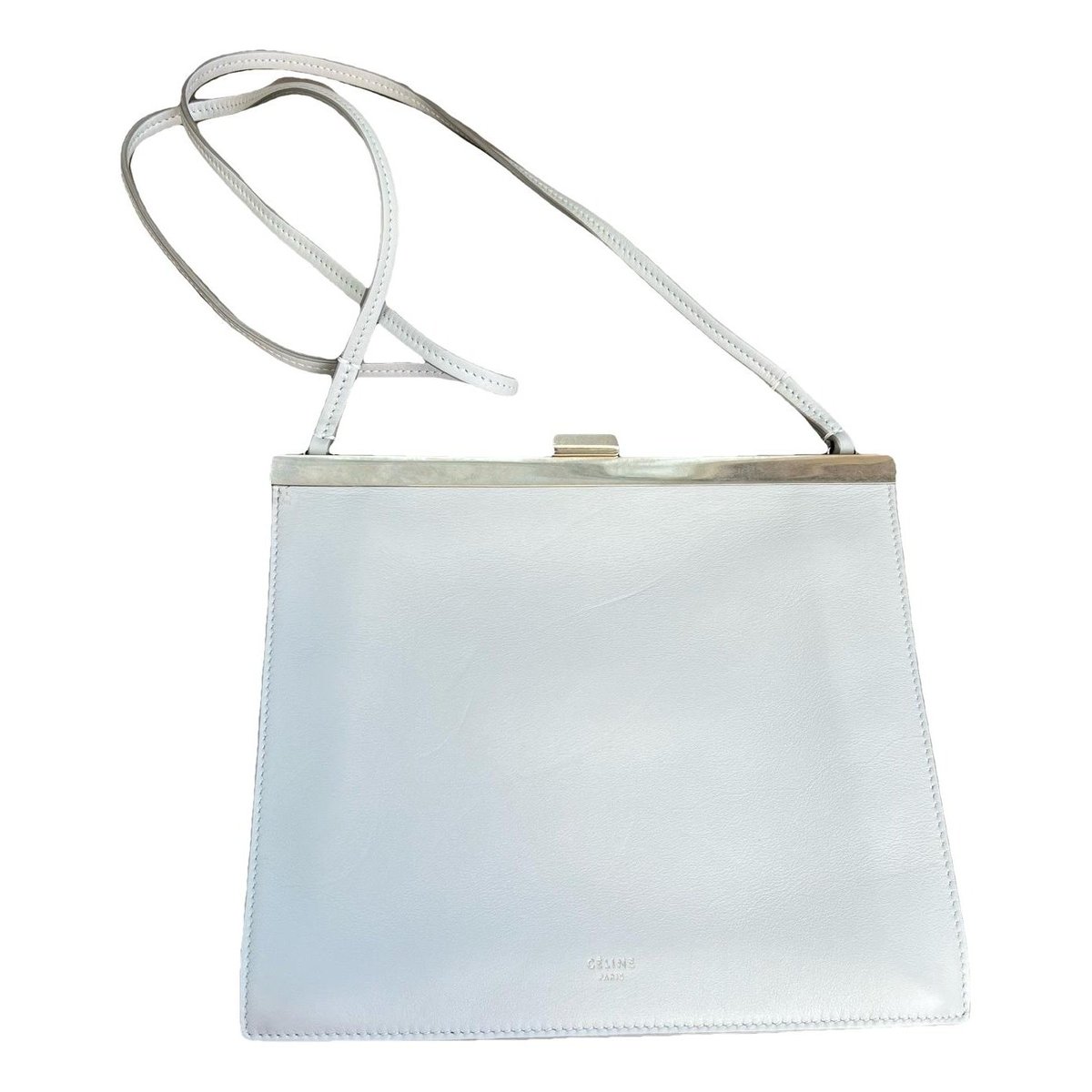 Clasp leather crossbody bag