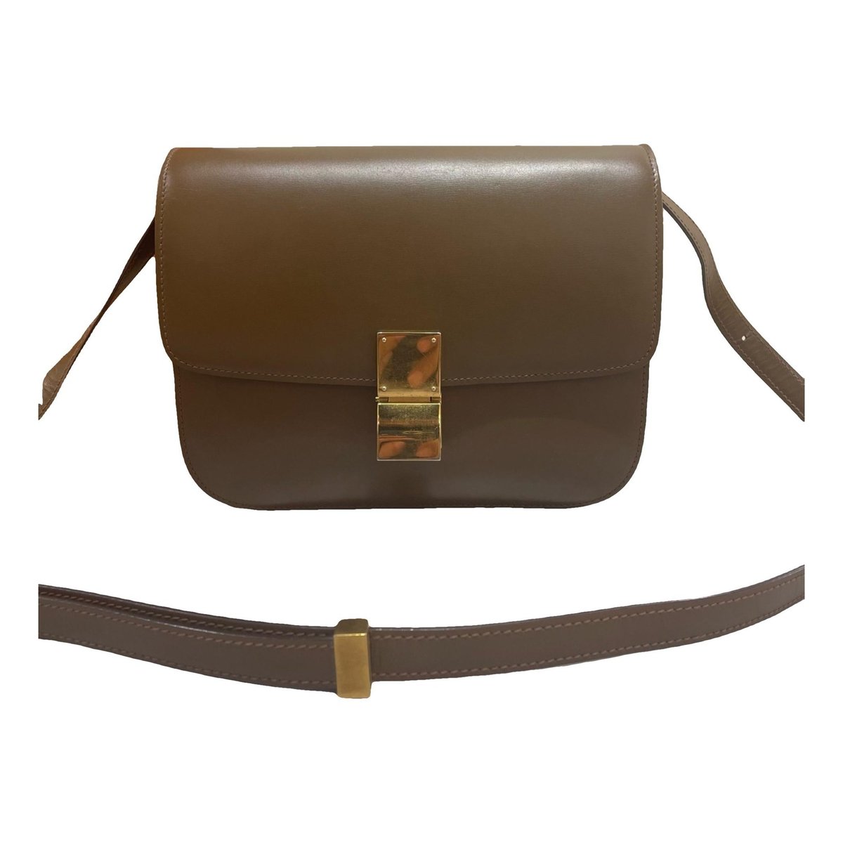 Classic leather crossbody bag