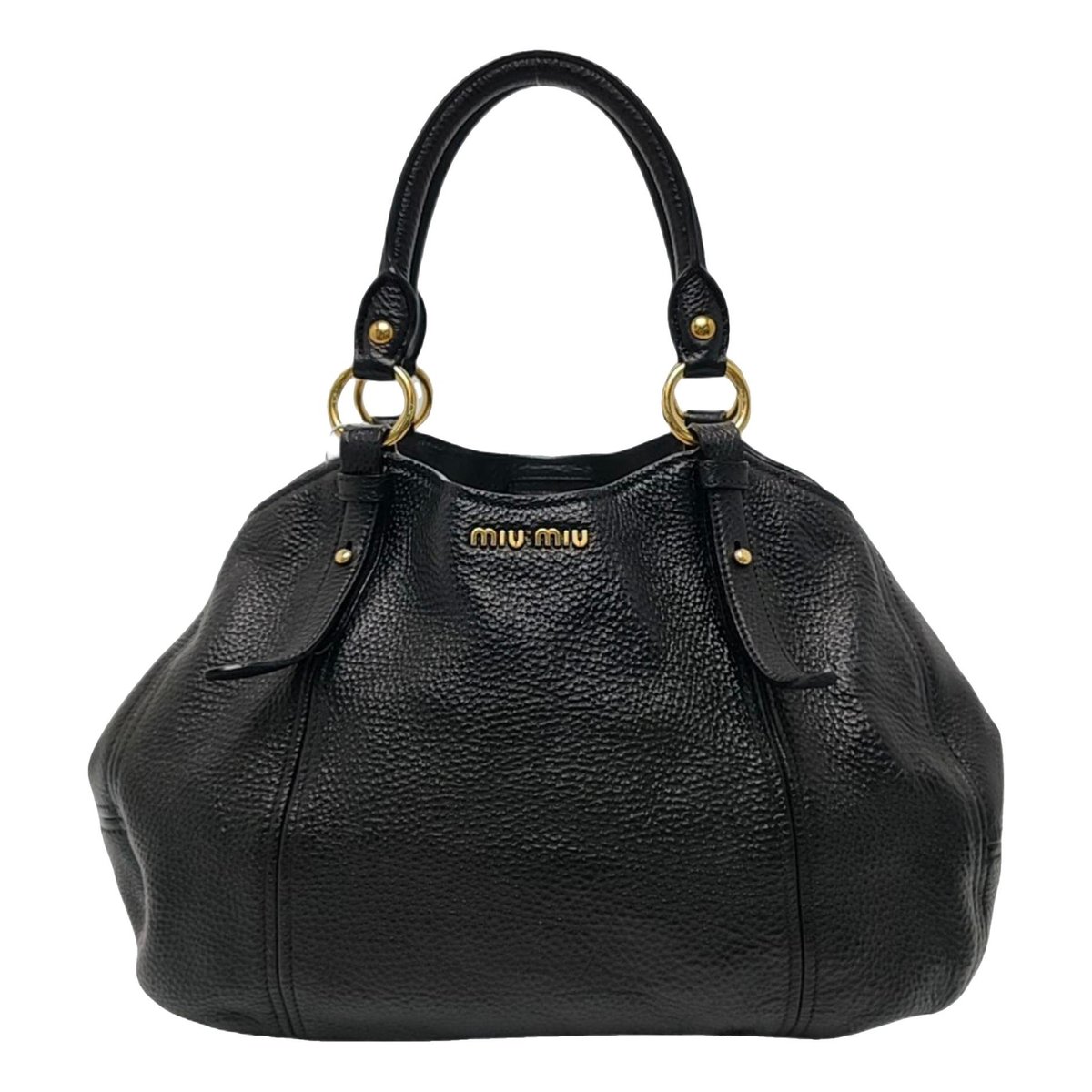 Miu Belle leather handbag