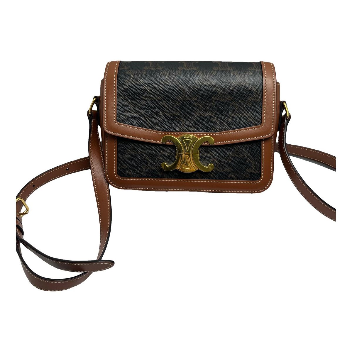 Triomphe leather handbag