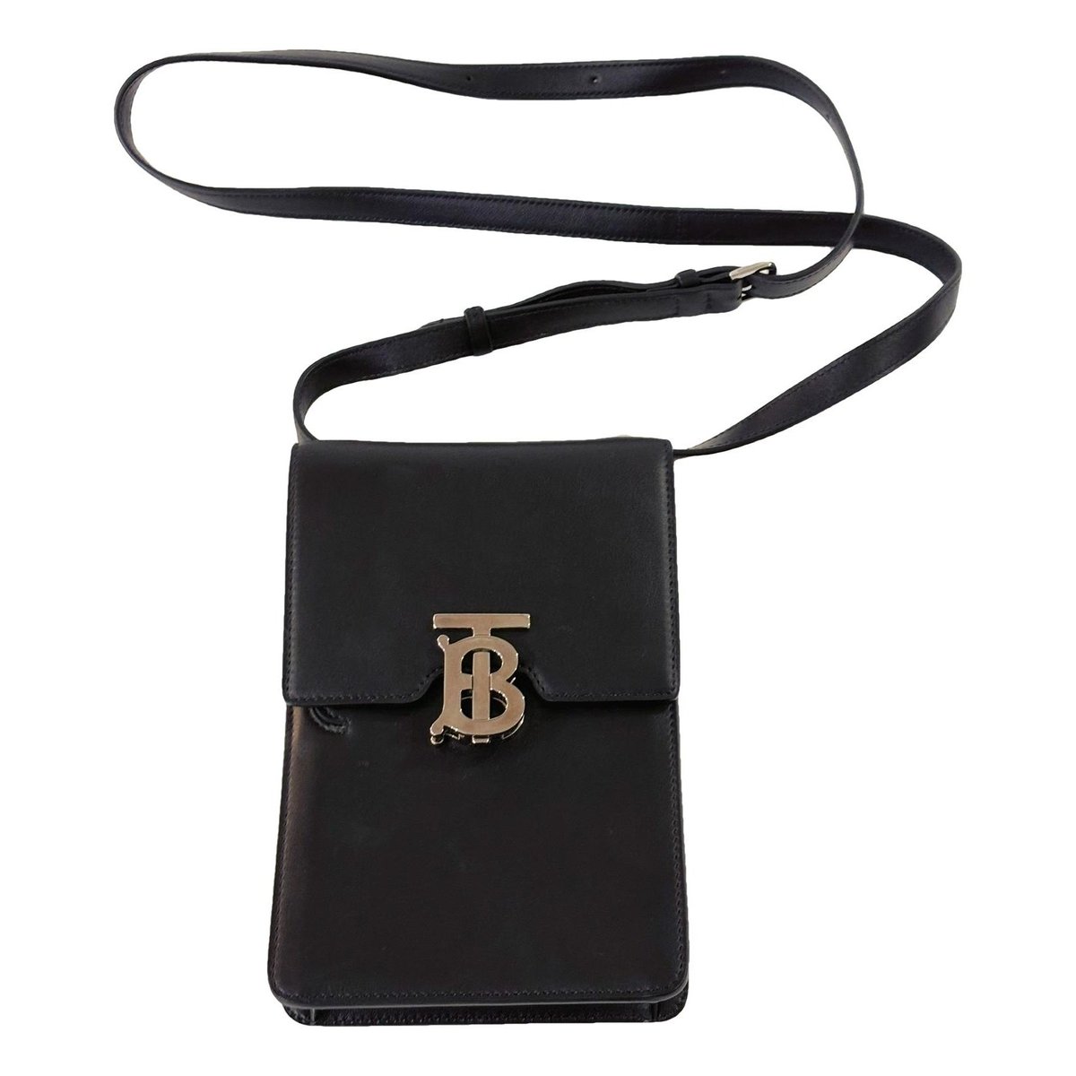 TB leather crossbody bag