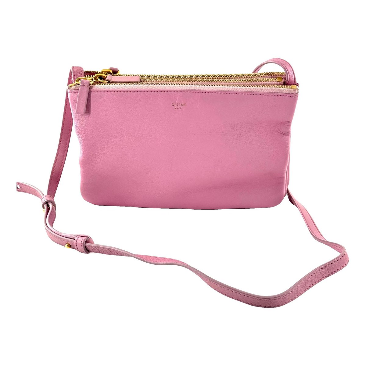 Trio leather crossbody bag