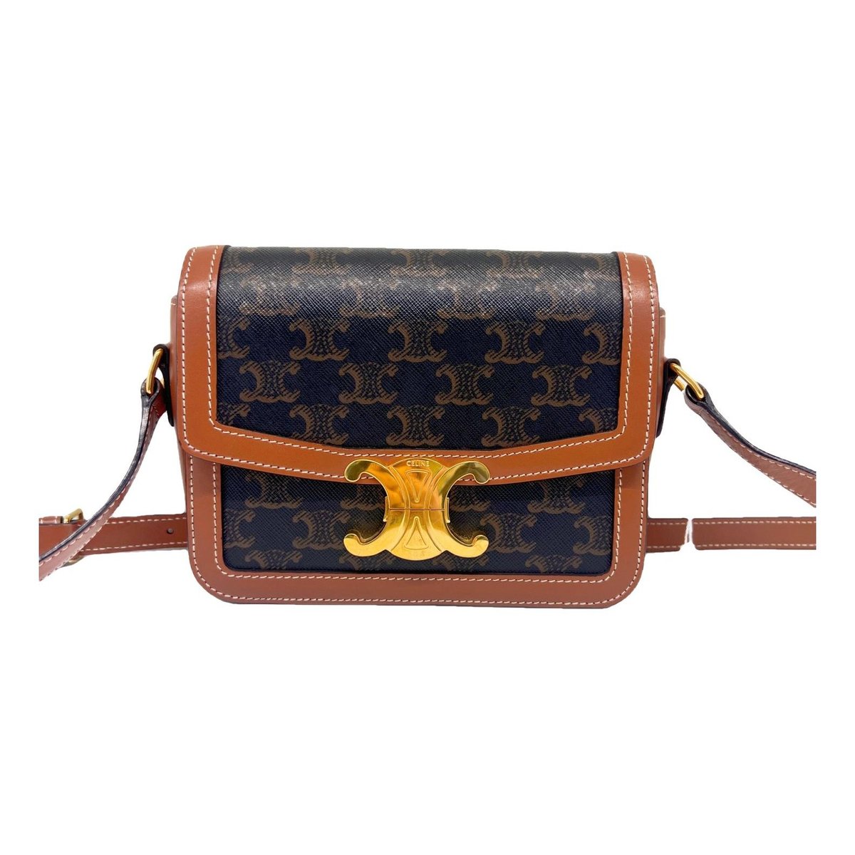 Triomphe leather handbag