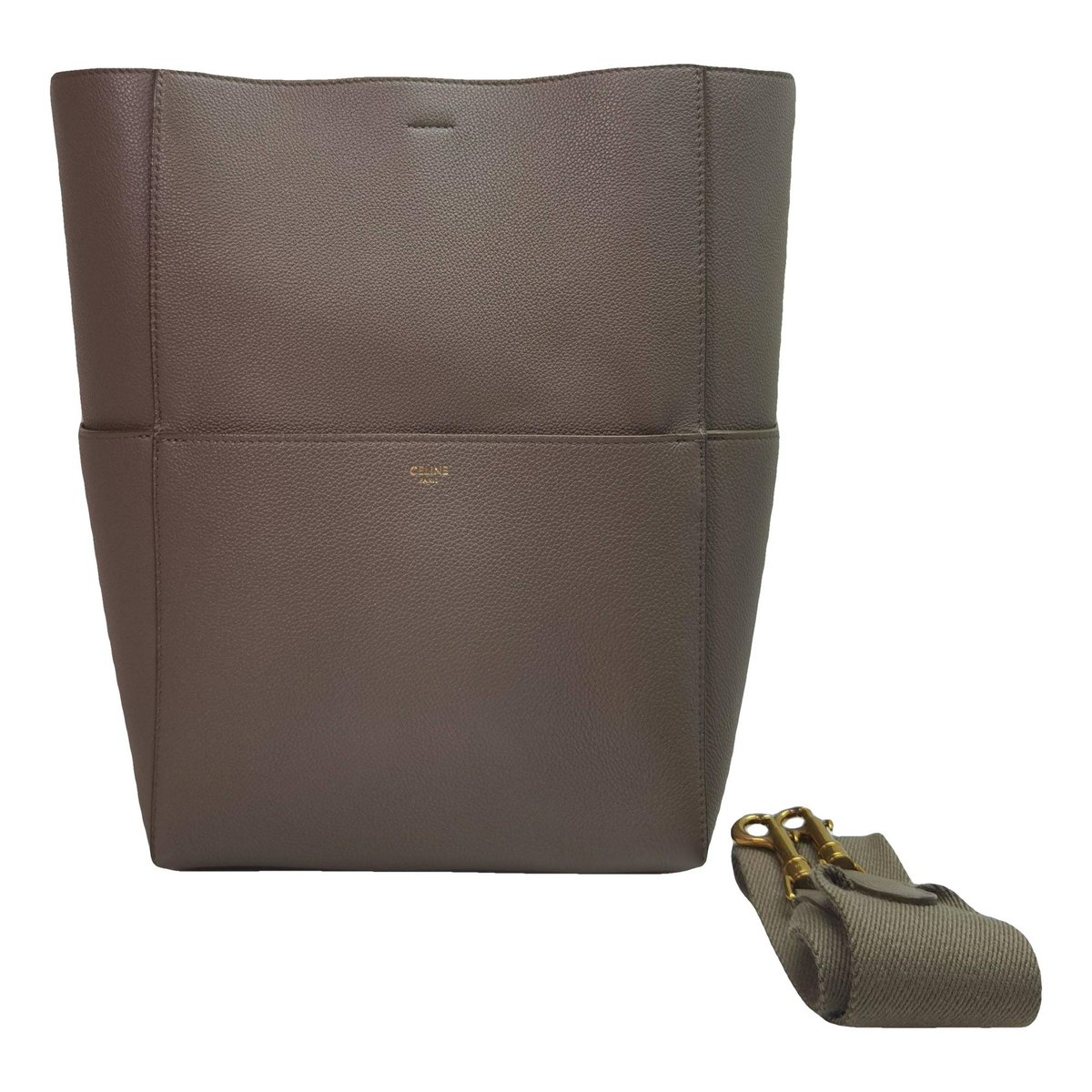Seau Sangle leather handbag