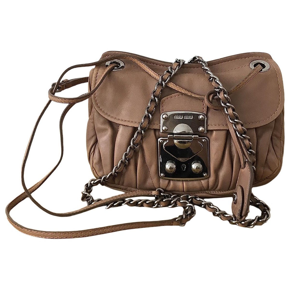 Bow bag leather crossbody bag