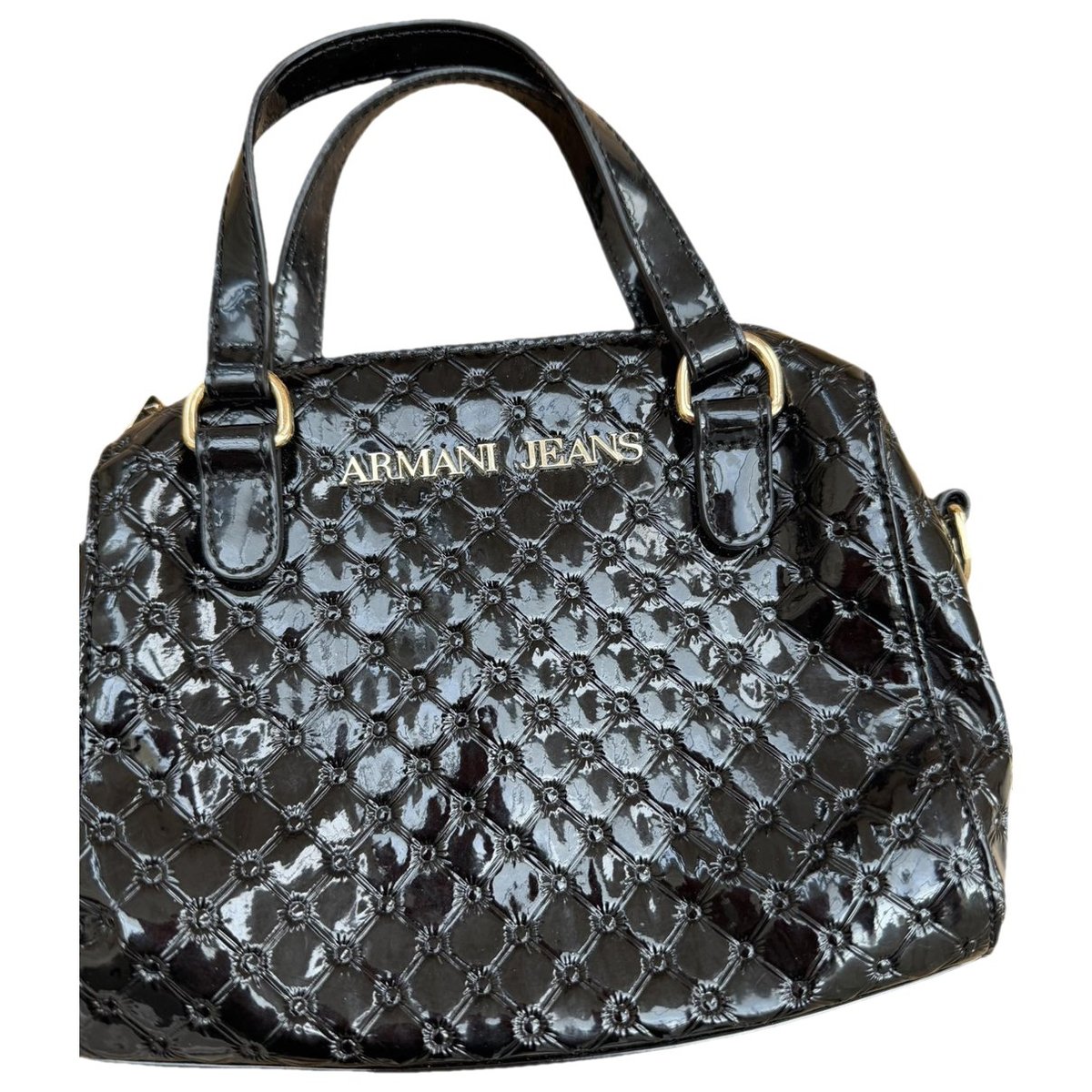 Patent leather handbag