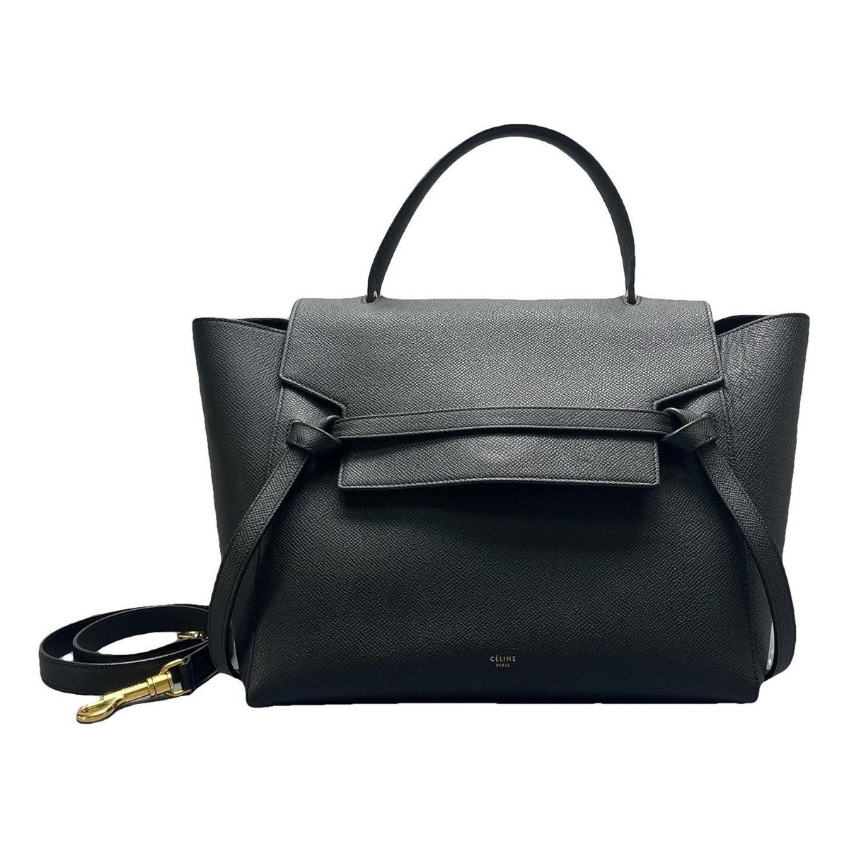 Belt leather handbag