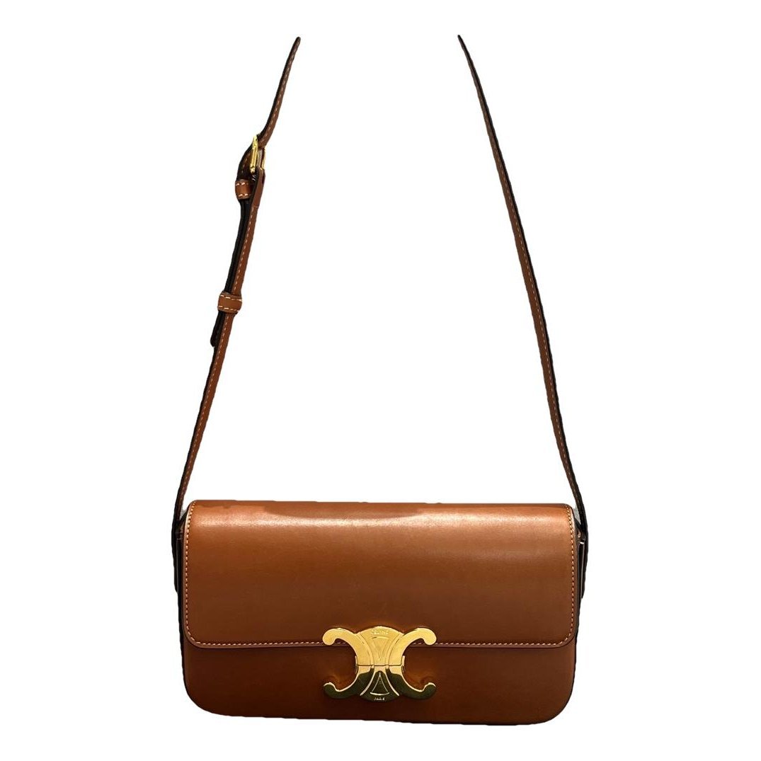 Triomphe Long leather handbag