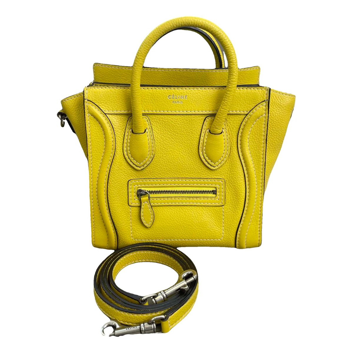 Nano Luggage leather crossbody bag