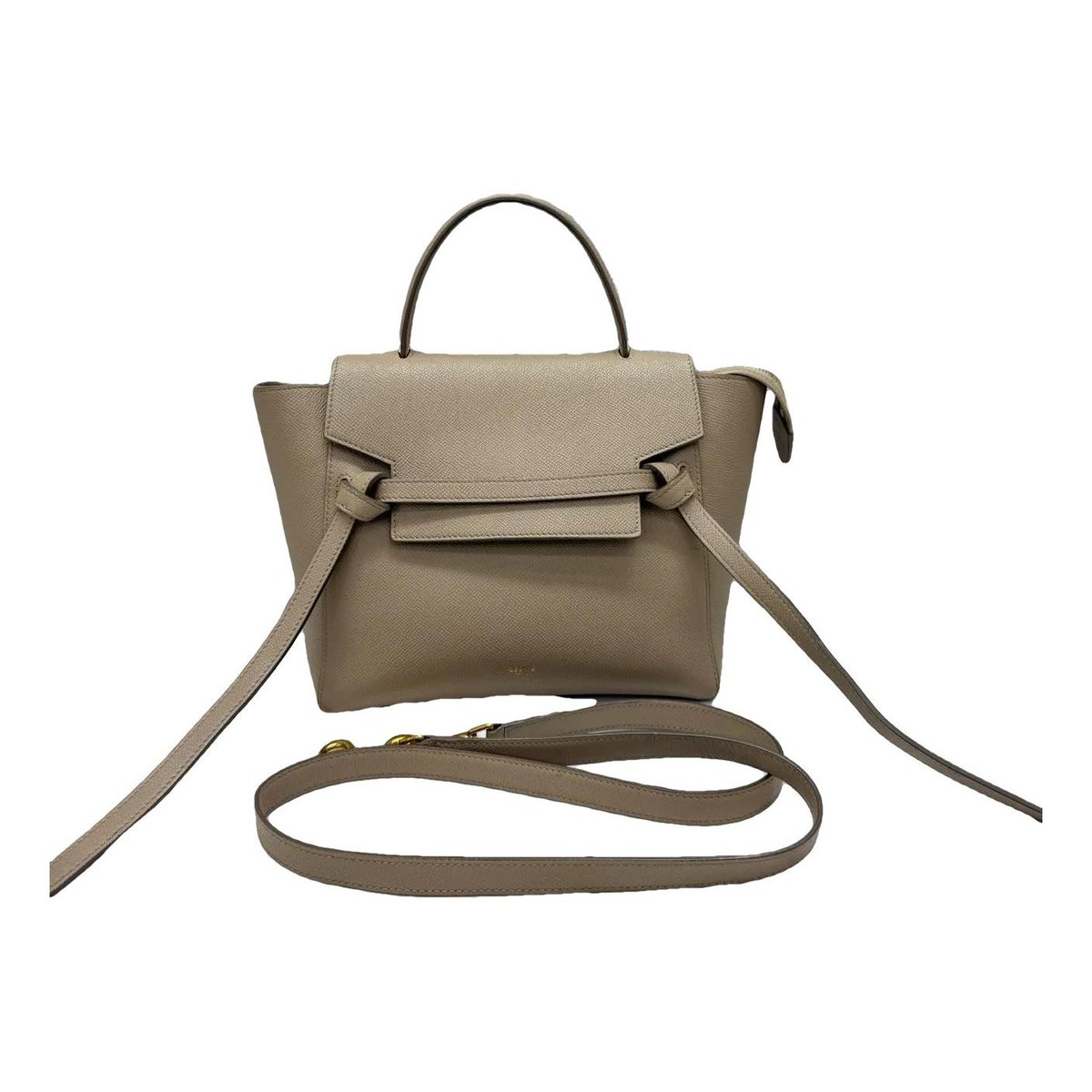 Belt leather handbag