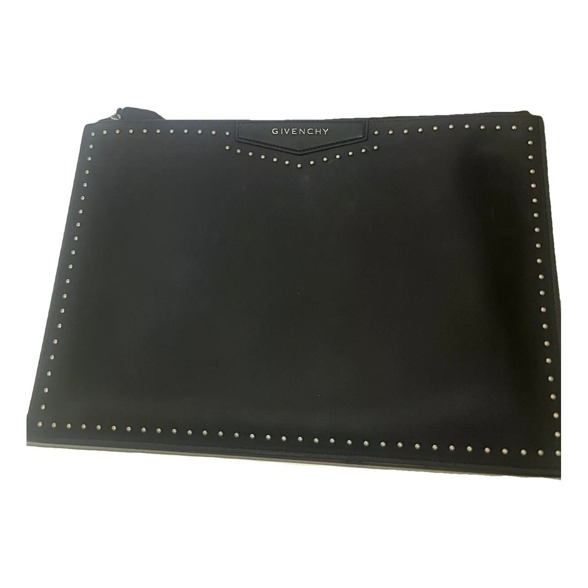 Antigona leather clutch bag