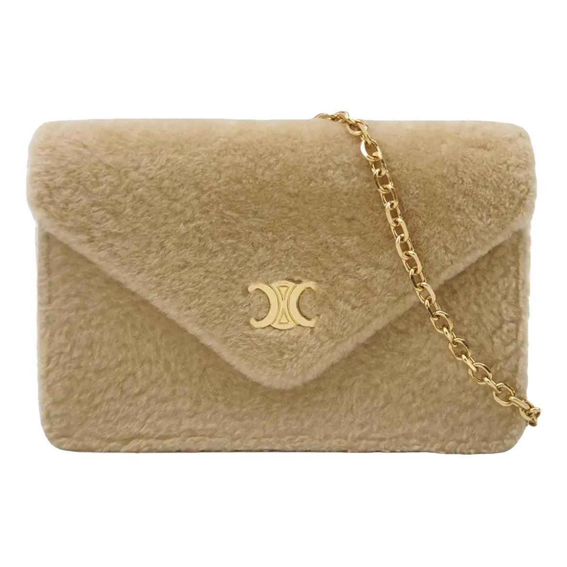 Triomphe wool handbag