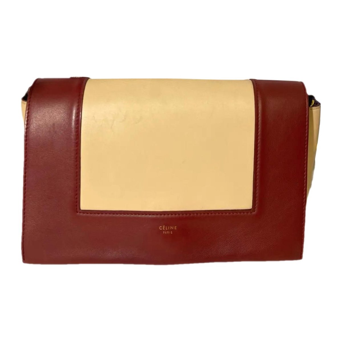Frame leather crossbody bag