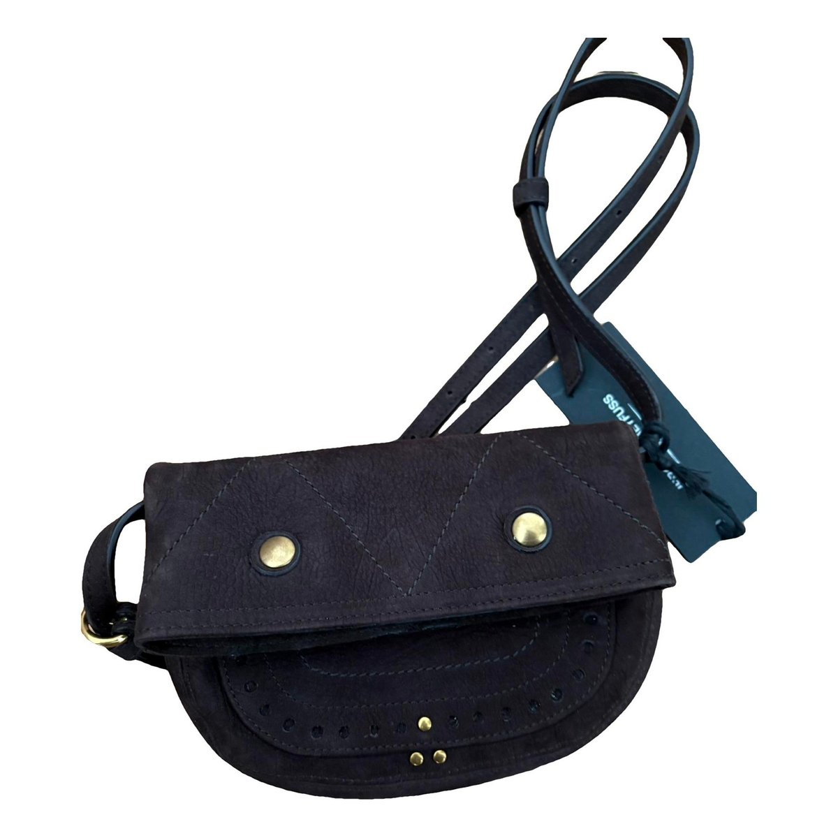 Leather clutch bag