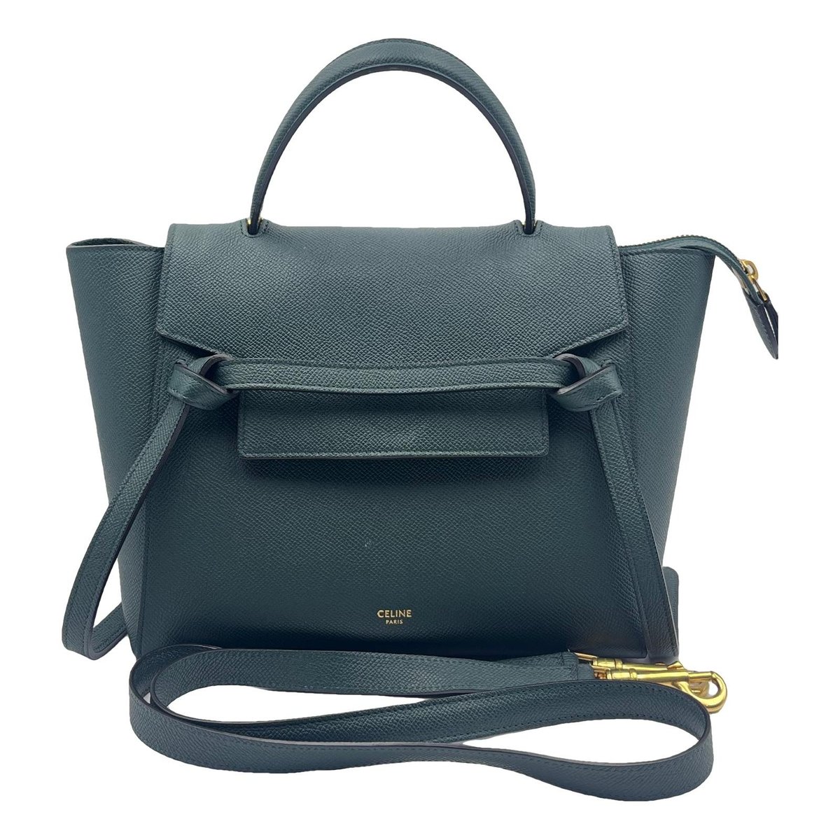 Belt leather handbag