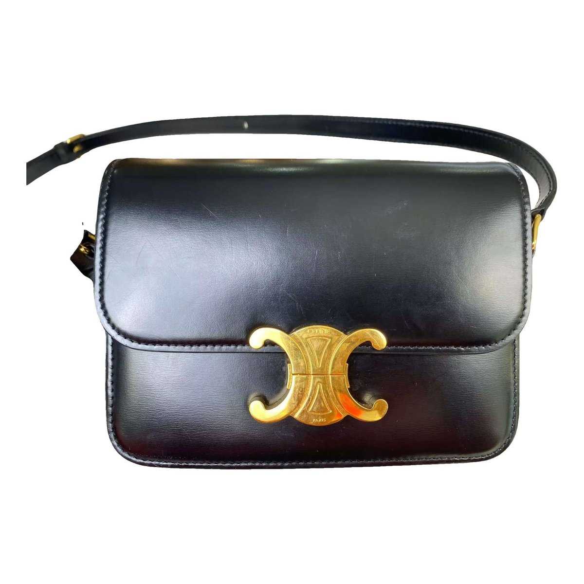 Triomphe leather handbag