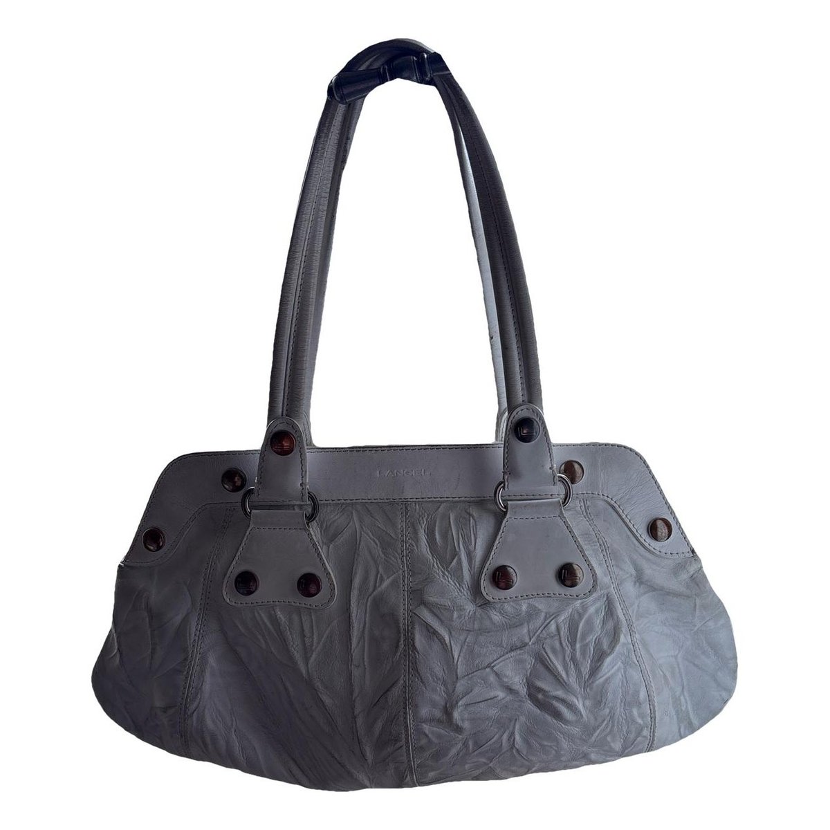Gousset leather handbag