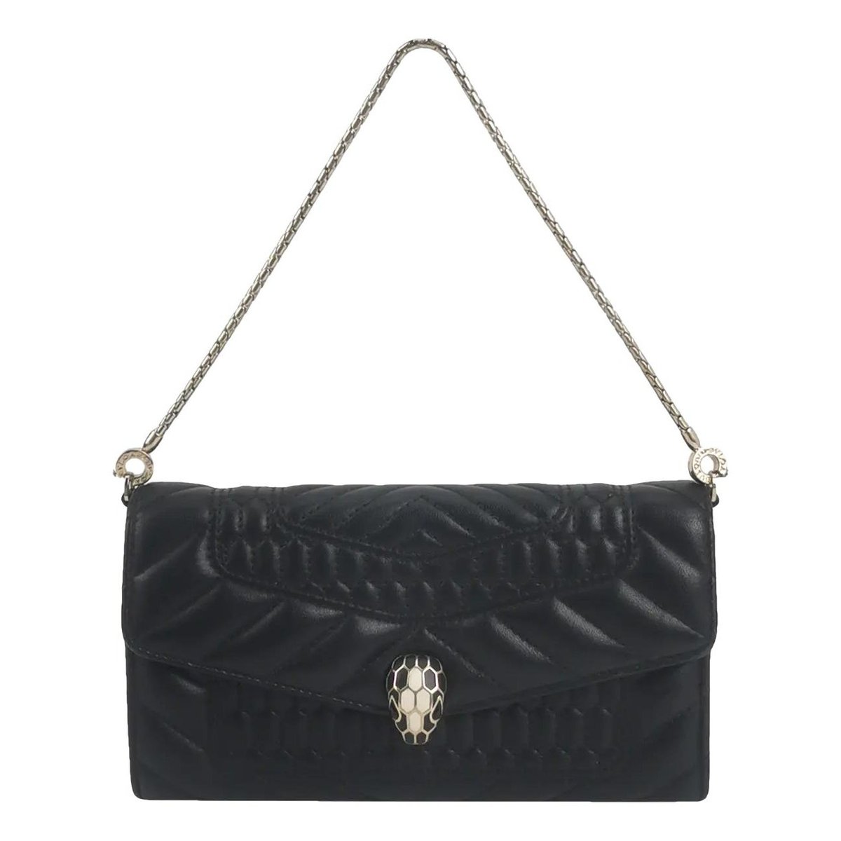 Serpenti leather handbag
