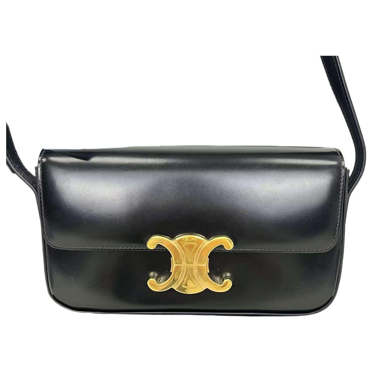 Triomphe leather handbag