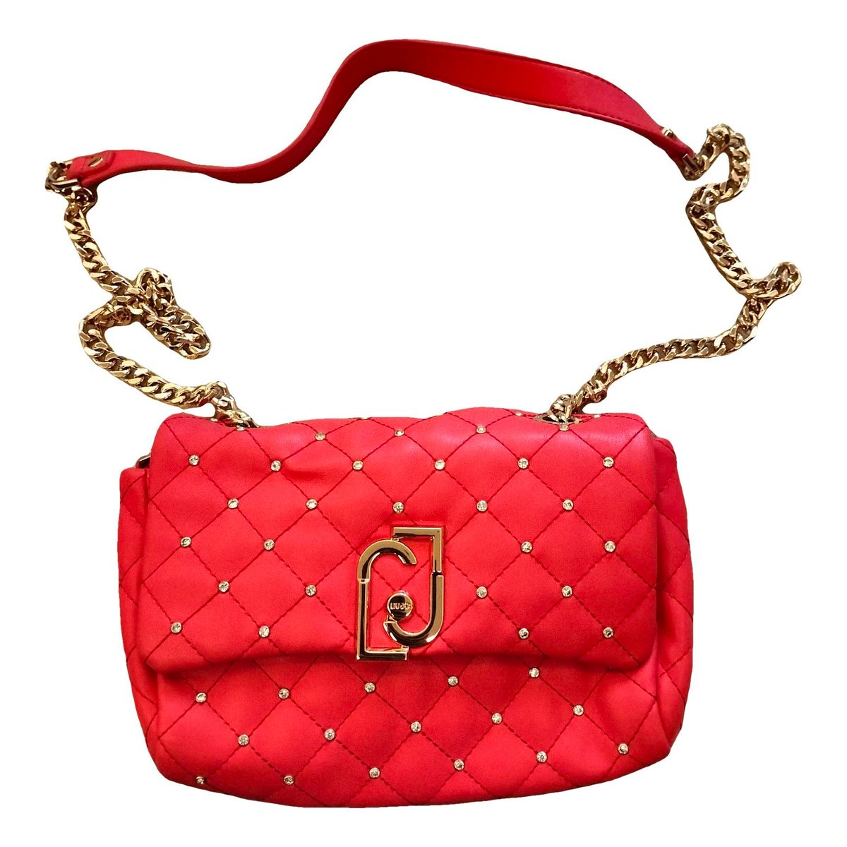 Leather clutch bag