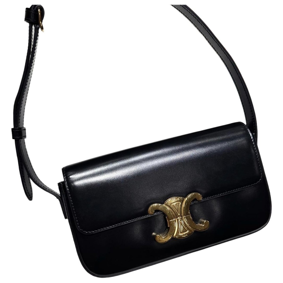 Triomphe Long leather handbag