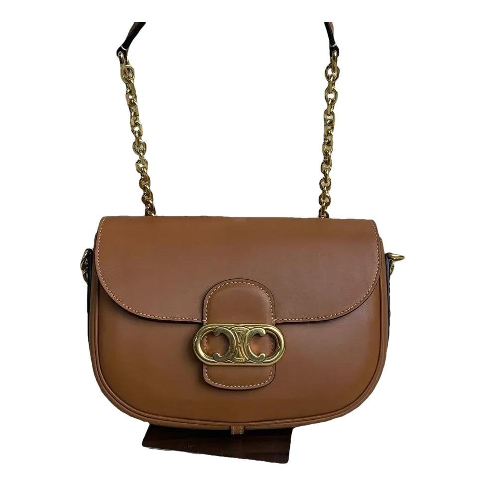 Triomphe Maillon Chain leather crossbody bag