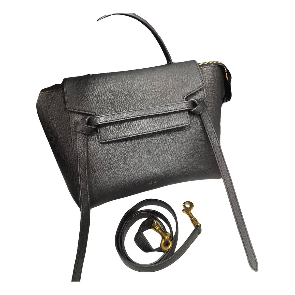 Belt leather handbag