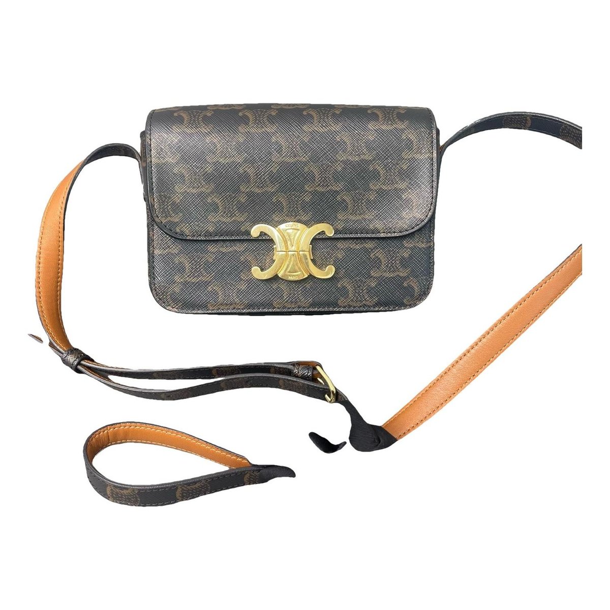 Triomphe leather handbag