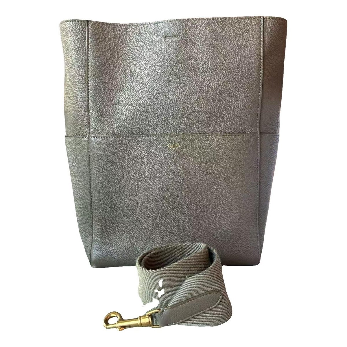 Seau Sangle leather handbag