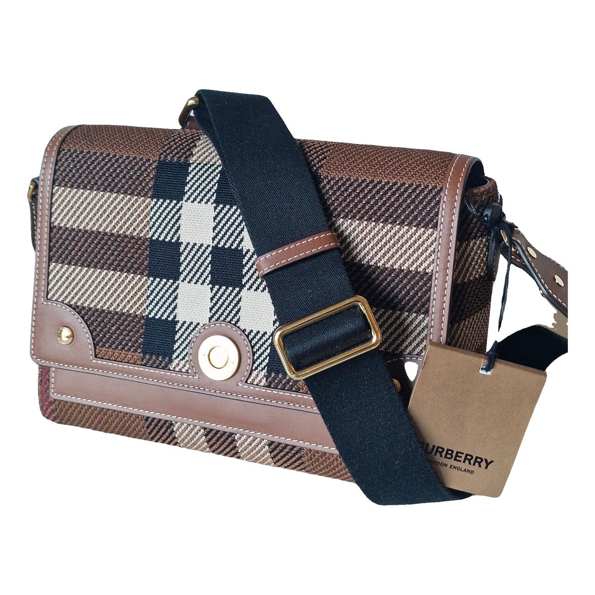 Note leather handbag