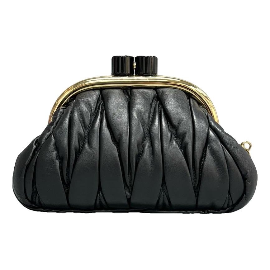 Miu Belle leather crossbody bag