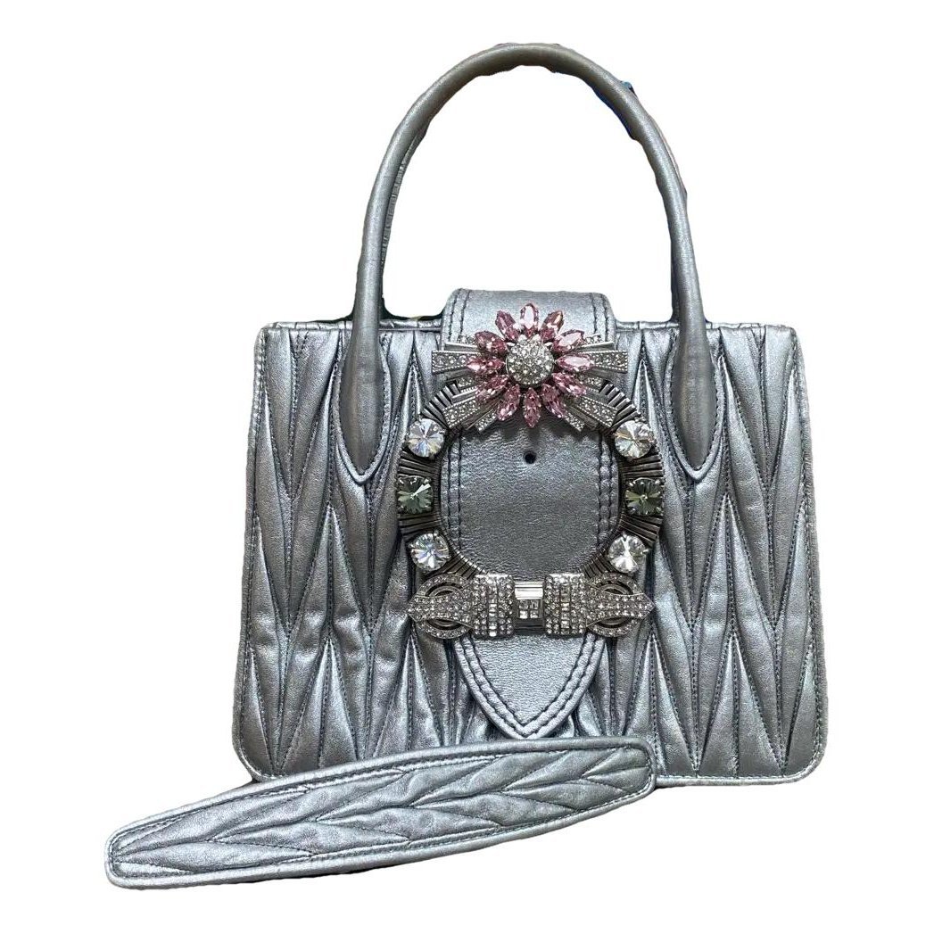 Miu Lady leather handbag